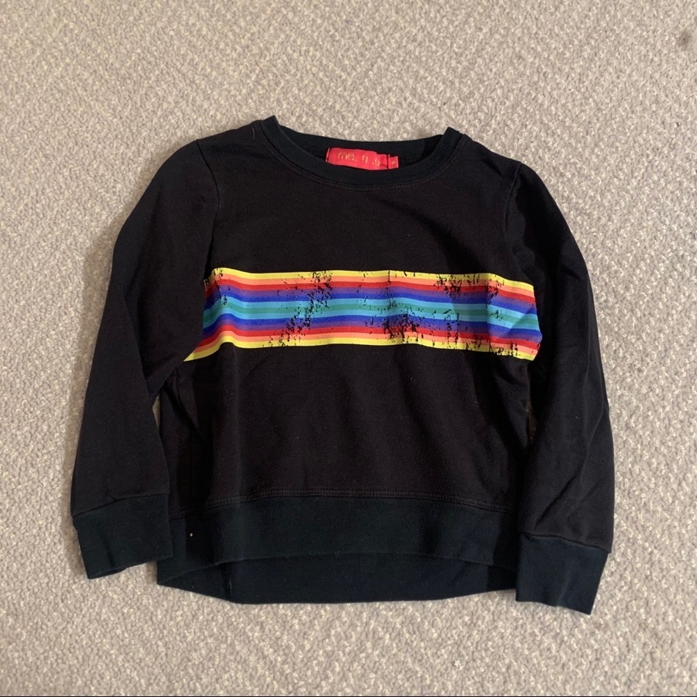 me.n.u Rainbow Stripe Sweatshirt 6